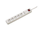 Разклонители Hama "USB 3A" 5-Way Power Strip, бял