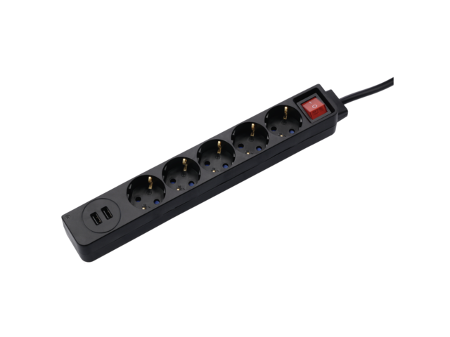 Разклонители Hama "USB 3.4A" Power Strip, 5