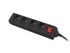 Разклонители Lanberg power strip 1.5 метра, черен
