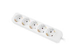 Разклонители Lanberg power strip 1.5 метра, 5 гнезда, бял