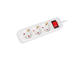 Разклонители Lanberg power strip 1.5 метра, 3 гнезда, бял