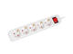 Разклонители Lanberg power strip 1.5 метра, 5 гнезда бял