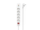 Разклонители Hama Power Strip, 5 гнезда, 1.4м, Бутон вкл/изкл, PD/Quick Charge, USB-C/USB-A, Бял