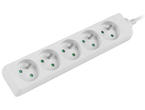 Разклонители Lanberg power strip 1.5 m, White