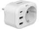 Разклонители Hama мултипортов контакт + USB, в бяло
