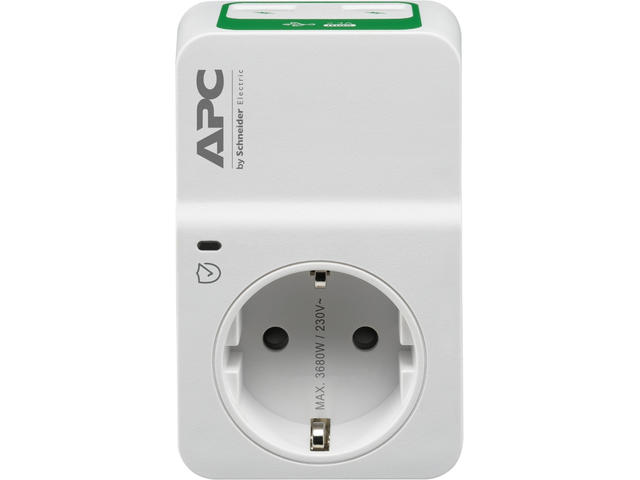 Разклонители APC Essential SurgeArrest 1 Outlet 2 USB Ports White