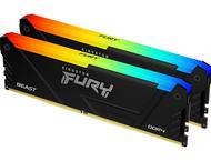 Оперативна памет 16GB (2x8GB) DDR4 3200MT/s Kingston FURY BEAST Black RGB