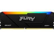 Оперативна памет 64GB (2x32GB) DDR4 3200MT/s Kingston FURY BEAST Black RGB