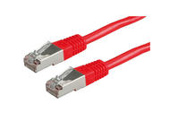 Кабели и Адаптери  VALUE 21.99.1321 :: S/FTP Patch кабел, Cat.6, PiMF, 0.5 м, Червен