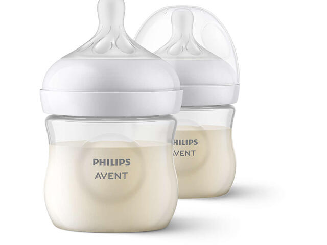 Бебешки бутилки Бебешка бутилка Philips Avent Natural Response, 125 мл., 2 броя SCY900/02