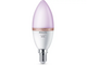 Smart Home Philips Смарт LED фил. крушка RGB C37, осн. E14, 470 lm, 3 броя