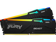 Оперативна памет 64GB (2x32GB) DDR5 6000 MT/s Kingston FURY Beast Black RGB