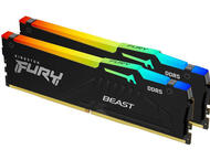Оперативна памет 64GB (2x32GB) DDR5 6000 MT/s Kingston FURY Beast Black RGB