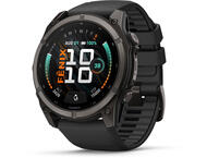Смарт часовници Garmin fēnix® 9 - 51 мм -  Carbon Grey DLC Titanium с Black силиконова каишка